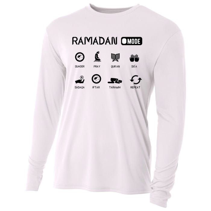 Ramadan Mode On Eid Mubarak Ramadan Kareem Family Matching Cooling Performance Long Sleeve Crew