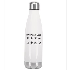 Ramadan Mode On Eid Mubarak Ramadan Kareem Family Matching Stainless Steel Insulated Water Bottle