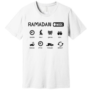 Ramadan Mode On Eid Mubarak Ramadan Kareem Family Matching Premium T-Shirt