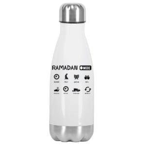 Ramadan Mode On Eid Mubarak Ramadan Kareem Family Matching Stainless Steel Insulated Water Bottle