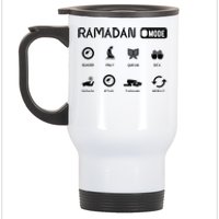 Ramadan Mode On Eid Mubarak Ramadan Kareem Family Matching Stainless Steel Travel Mug