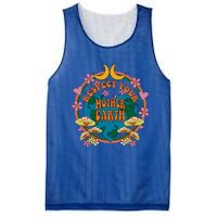 Respect Mother Planet Earth Day Groovy Hippie Mushroom Funny Great Gift Mesh Reversible Basketball Jersey Tank