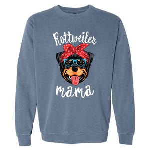 Rottweiler Mama Puppy Mom Dog Mama Lover Gift Garment-Dyed Sweatshirt