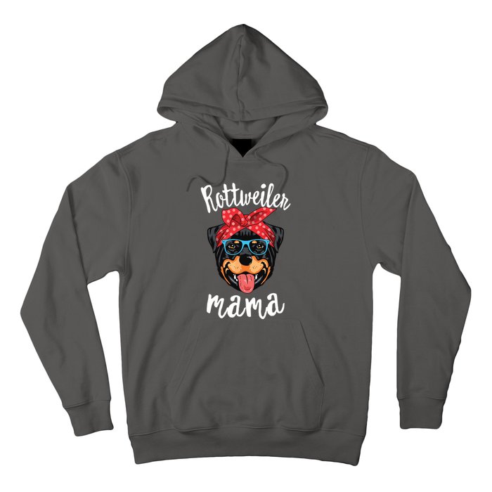 Rottweiler Mama Puppy Mom Dog Mama Lover Gift Hoodie