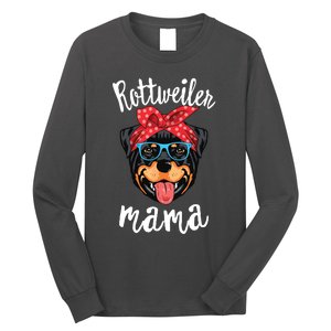 Rottweiler Mama Puppy Mom Dog Mama Lover Gift Long Sleeve Shirt