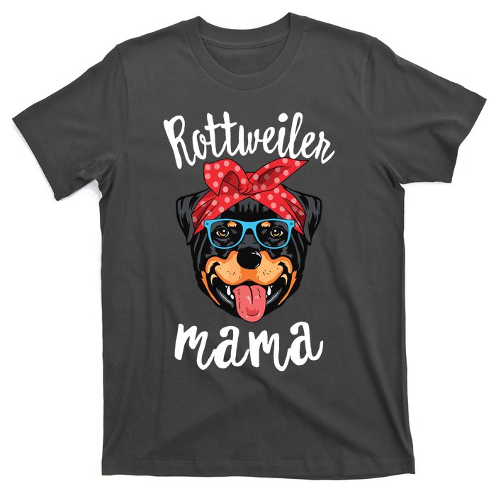 Rottweiler Mama Puppy Mom Dog Mama Lover Gift T-Shirt