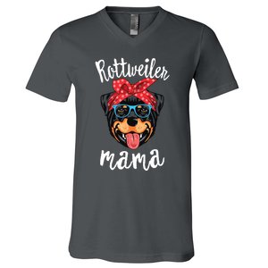 Rottweiler Mama Puppy Mom Dog Mama Lover Gift V-Neck T-Shirt