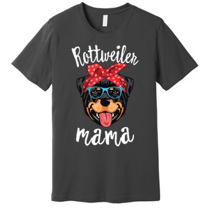 Rottweiler Mama Puppy Mom Dog Mama Lover Gift Premium T-Shirt