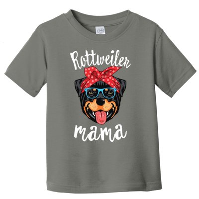 Rottweiler Mama Puppy Mom Dog Mama Lover Gift Toddler T-Shirt