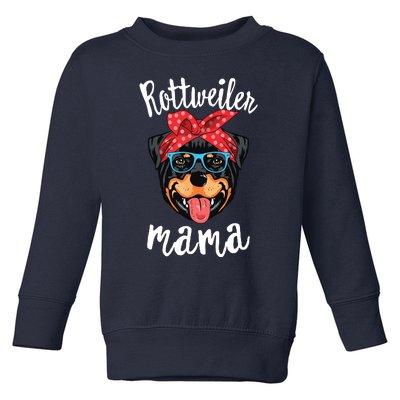 Rottweiler Mama Puppy Mom Dog Mama Lover Gift Toddler Sweatshirt