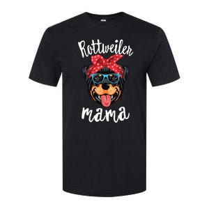 Rottweiler Mama Puppy Mom Dog Mama Lover Gift Softstyle CVC T-Shirt