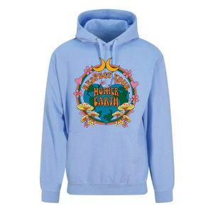 Respect Mother Planet Earth Day Groovy Hippie Mushroom Funny Gift Unisex Surf Hoodie