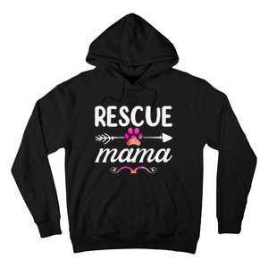 Rescue Mama Pet Lovers Mothers Day Dog Mom Hoodie