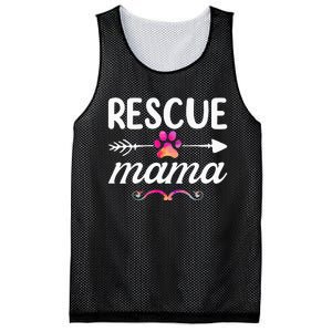 Rescue Mama Pet Lovers Mothers Day Dog Mom Mesh Reversible Basketball Jersey Tank