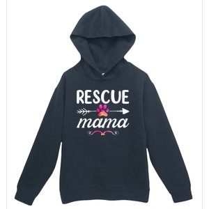 Rescue Mama Pet Lovers Mothers Day Dog Mom Urban Pullover Hoodie