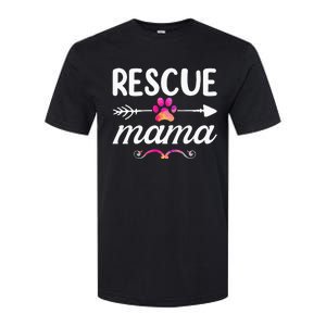 Rescue Mama Pet Lovers Mothers Day Dog Mom Softstyle CVC T-Shirt