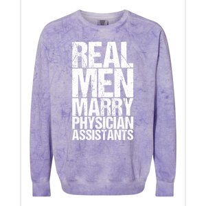 Real Marry Physician Assistants Gift Colorblast Crewneck Sweatshirt