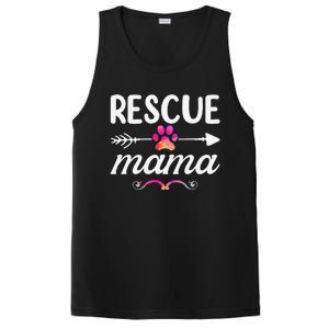 Rescue Mama Pet Lovers  Mothers Day Dog Mom PosiCharge Competitor Tank