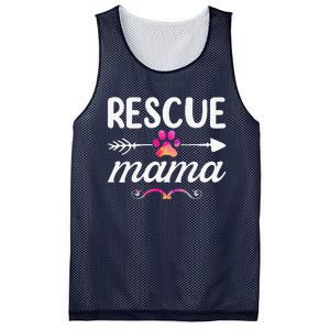 Rescue Mama Pet Lovers  Mothers Day Dog Mom Mesh Reversible Basketball Jersey Tank