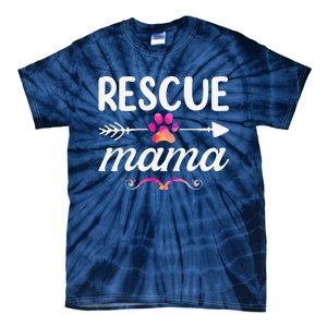 Rescue Mama Pet Lovers  Mothers Day Dog Mom Tie-Dye T-Shirt