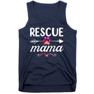 Rescue Mama Pet Lovers  Mothers Day Dog Mom Tank Top