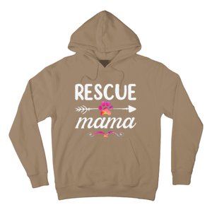 Rescue Mama Pet Lovers  Mothers Day Dog Mom Hoodie