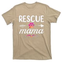 Rescue Mama Pet Lovers  Mothers Day Dog Mom T-Shirt