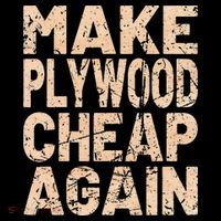 Retro Make Plywood Cheap Again Builder Carpenter Flooring Stripe Pom Pom Beanie