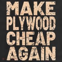 Retro Make Plywood Cheap Again Builder Carpenter Flooring 11oz C Handle Ceramic Mug