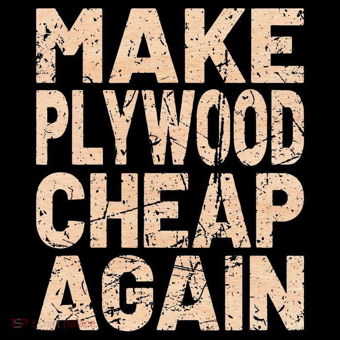 Retro Make Plywood Cheap Again Builder Carpenter Flooring 16 in Basic Backpack