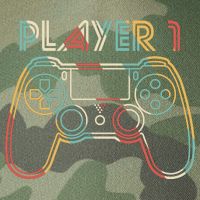 Retro Matching Player 1 Video Gamer Legacy Tie Dye Trucker Hat