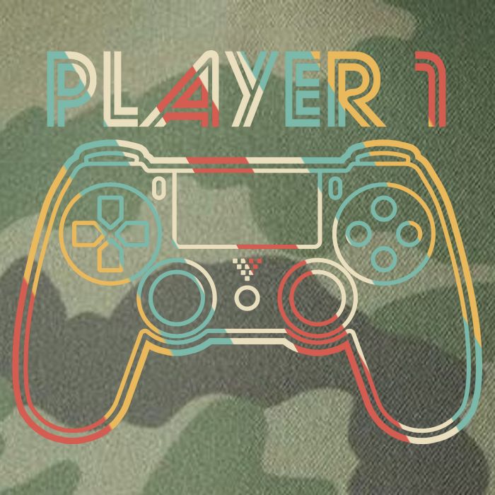 Retro Matching Player 1 Video Gamer Legacy Tie Dye Trucker Hat