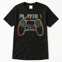 Retro Matching Player 1 Video Gamer Tall T-Shirt