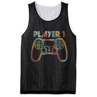 Retro Matching Player 1 Video Gamer Mesh Reversible Basketball Jersey Tank