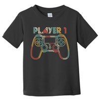 Retro Matching Player 1 Video Gamer Toddler T-Shirt