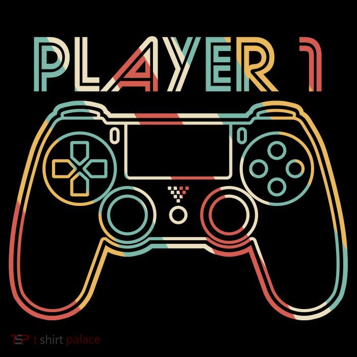 Retro Matching Player 1 Video Gamer Visor