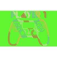 Retro Matching Player 1 Video Gamer Bumper Sticker