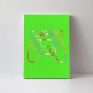 Retro Matching Player 1 Video Gamer Canvas