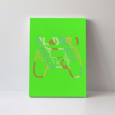 Retro Matching Player 1 Video Gamer Canvas