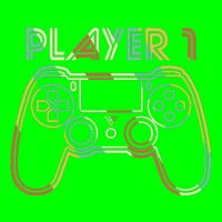 Retro Matching Player 1 Video Gamer Mousepad