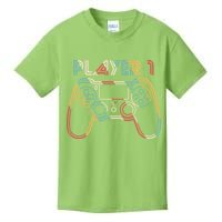Retro Matching Player 1 Video Gamer Kids T-Shirt