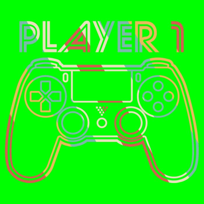 Retro Matching Player 1 Video Gamer Kids T-Shirt