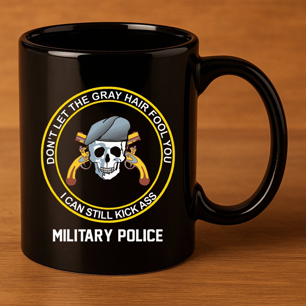 Retired Military Police Funny Old Man Mp Veteran 11oz C Handle Ceramic Mug