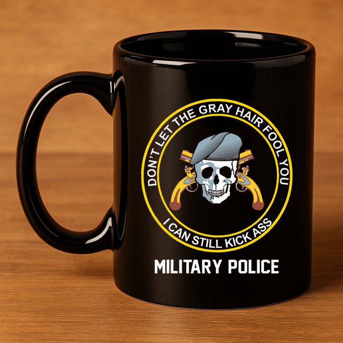 Retired Military Police Funny Old Man Mp Veteran 11oz C Handle Ceramic Mug