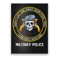 Retired Military Police Funny Old Man Mp Veteran Poster