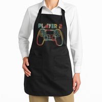 Retro Matching Player 2 Video Gamer Apron