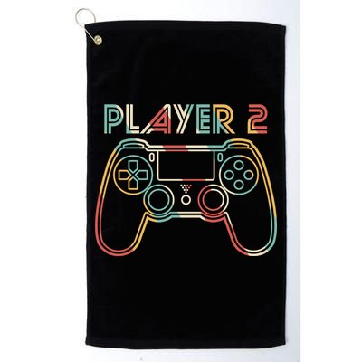 Retro Matching Player 2 Video Gamer Golf Towel