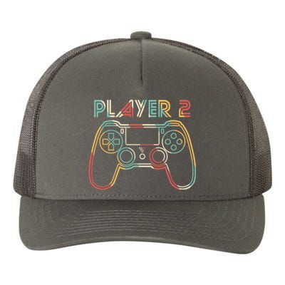 Retro Matching Player 2 Video Gamer Yupoong Adult 5-Panel Trucker Hat