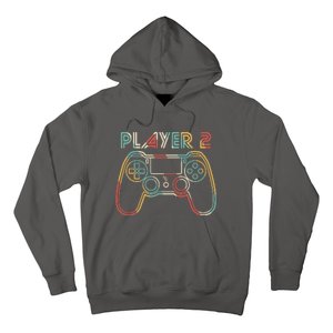 Retro Matching Player 2 Video Gamer Hoodie