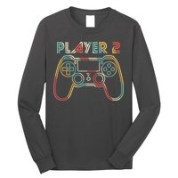 Retro Matching Player 2 Video Gamer Long Sleeve Shirt